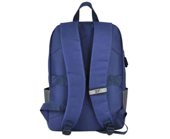 Рюкзак Eclat, синий/серый, 43 x 31 x 10 см, 100% полиэстер 600D, Цвет: темно-синий, серый, Размер: 43 x 31 x 10 см, изображение 4