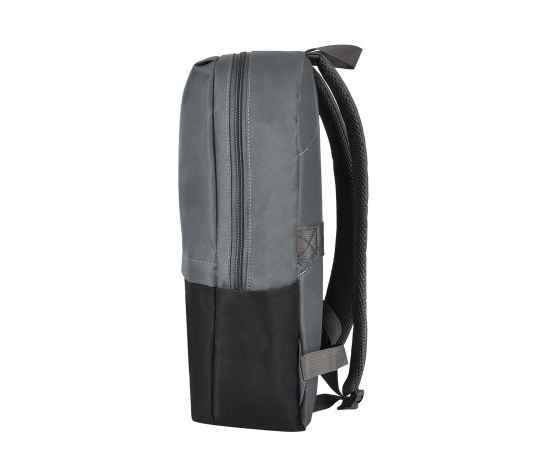 Рюкзак Eclat, серый/чёрный, 43 x 31 x 10 см, 100% полиэстер 600D, Цвет: серый, черный, Размер: 43 x 31 x 10 см, изображение 3