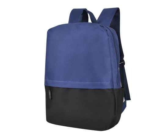Рюкзак Eclat, т.синий/чёрный, 43 x 31 x 10 см, 100% полиэстер 600D, Цвет: темно-синий, черный, Размер: 43 x 31 x 10 см, изображение 2