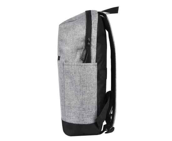 Рюкзак Boom, серый/чёрный, 43 x 30 x 13 см, 100% полиэстер 300 D, Цвет: серый с черным, Размер: 43 x 30 x 13 см, изображение 3