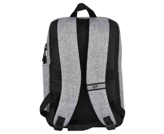 Рюкзак Boom, серый/чёрный, 43 x 30 x 13 см, 100% полиэстер 300 D, Цвет: серый с черным, Размер: 43 x 30 x 13 см, изображение 4