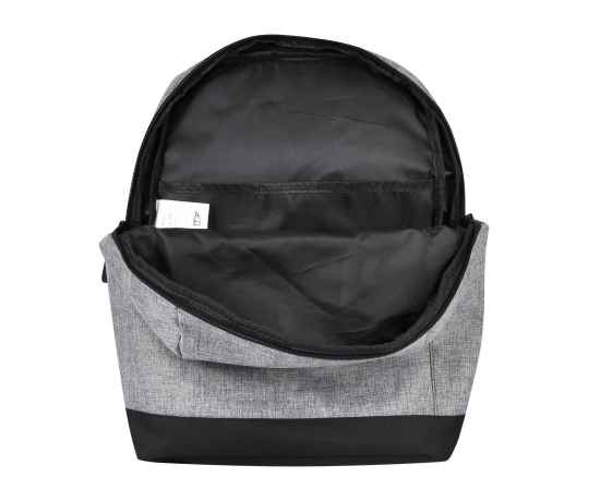 Рюкзак Boom, серый/чёрный, 43 x 30 x 13 см, 100% полиэстер 300 D, Цвет: серый с черным, Размер: 43 x 30 x 13 см, изображение 5
