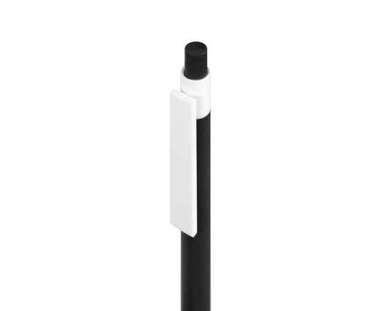 RETRO, ручка шариковая, черный, пластик, Цвет: черный, белый, изображение 2