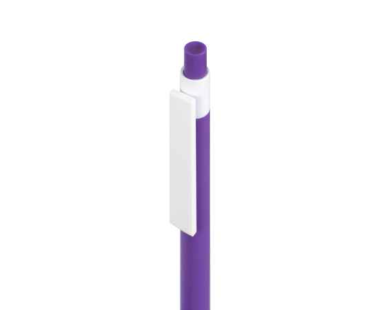 RETRO, ручка шариковая, фиолетовый, пластик, Цвет: фиолетовый, белый, изображение 2