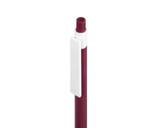 RETRO, ручка шариковая, бордовый, пластик, Цвет: бордовый, белый, изображение 2