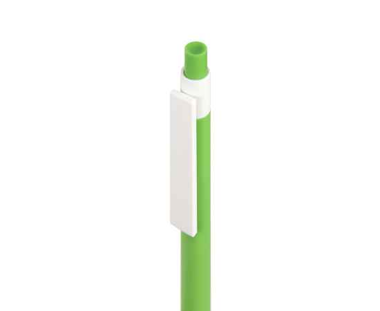 RETRO, ручка шариковая, зеленое яблоко, пластик, Цвет: зеленое яблоко, белый, изображение 2