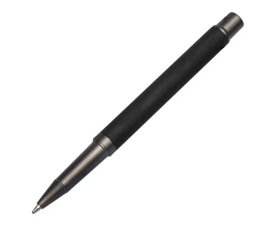 Ручка шариковая TRENDY, черный/темно-серый, металл, пластик, софт-покрытие, Цвет: черный, серый, изображение 2