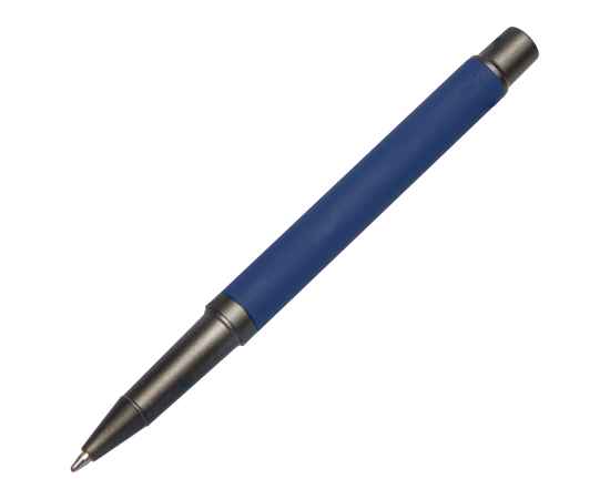 Ручка шариковая TRENDY, синий/темно-серый, металл, пластик, софт-покрытие, Цвет: синий, серый, изображение 2