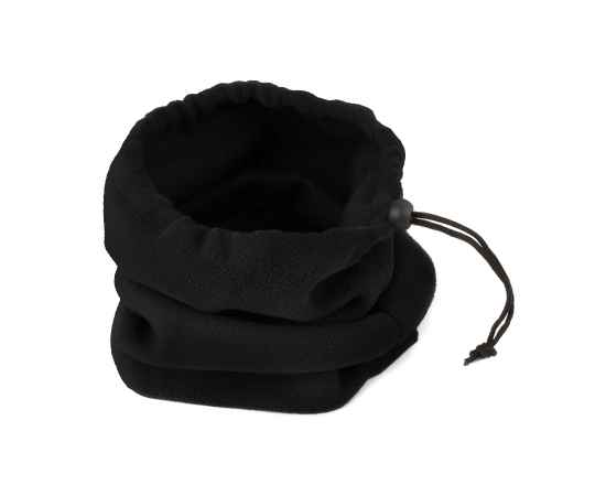 Шапка-шарф с утяжкой 'Articos', 24.5?25.5 см, черный, флис, 200 гр/м2, Цвет: Чёрный, изображение 4