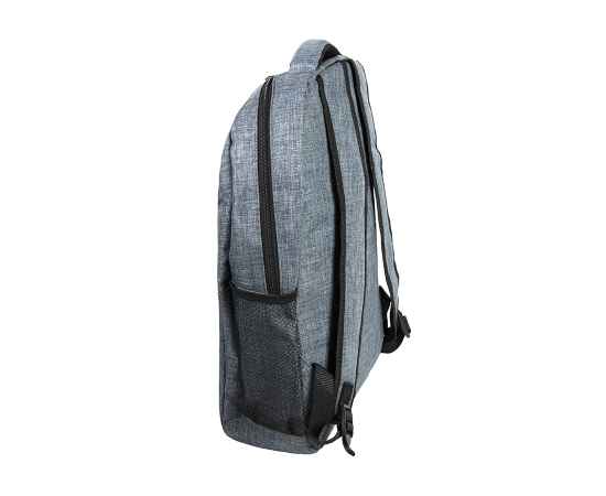 Рюкзак VERBEL, серый, полиэстер 600D, Цвет: серый меланж, изображение 3