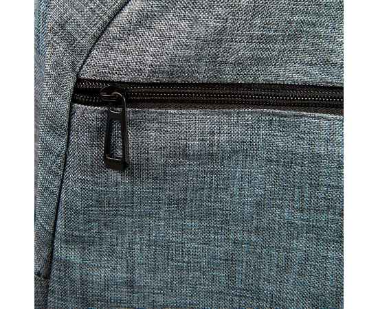 Рюкзак VERBEL, серый, полиэстер 600D, Цвет: серый меланж, изображение 6