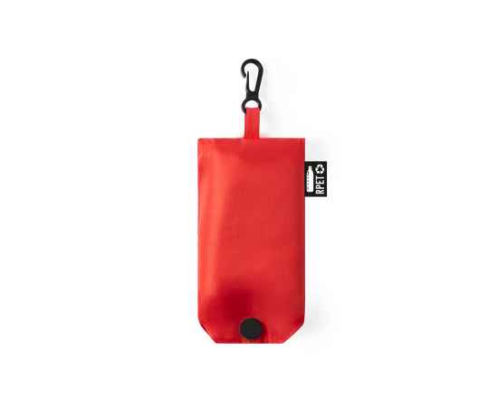 Сумка для покупок 'Restun', красный, 45x38,5 см, 100% полиэстер RPET, Цвет: красный, изображение 2