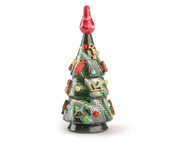 Шкатулка с лого Сугревъ  с 7 чаями и подарочной елкой - матрешкой, Цвет: бежевый, Размер: 23,5 х 23,5 х 9,5 см, изображение 6