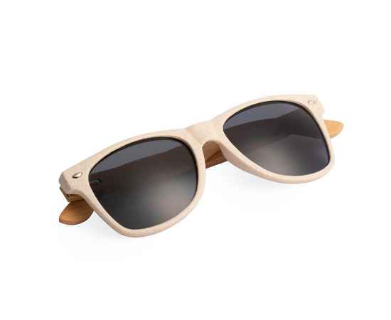 Солнцезащитные очки TINEX c 400 УФ-защитой, полипропилен с бамбуковым волокном, бамбук, Цвет: бежевый, изображение 2