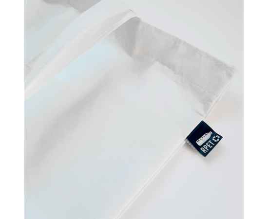 Сумка для покупок 'Frilend', белая, 41x37 см, 100% полиэстер RPET, Цвет: белый, изображение 5