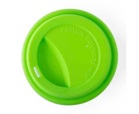 Стакан DURNOX с силиконовой крышкой, прозрачный с зеленым, 350мл, 12,4х9,5см, стекло, силикон, Цвет: зеленое яблоко, изображение 4