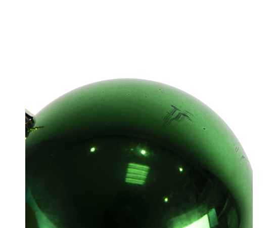 Шар новогодний Gloss, диаметр 8 см., пластик, зеленый, Цвет: зеленый, изображение 7