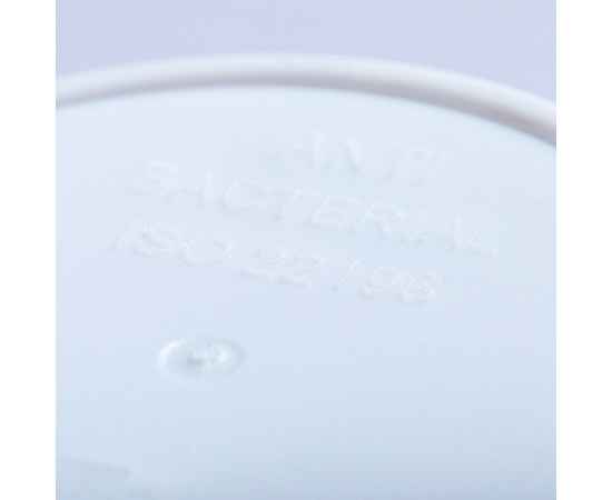 Стакан KOTON с крышкой, 13,4х9,3см, 450 мл, антибактериальный пластик, Цвет: белый, изображение 4