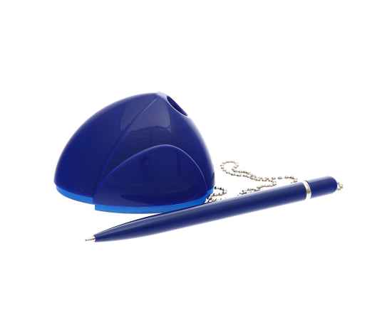 STILL, ручка шариковая с держателем, синий, пластик, Цвет: синий, изображение 2