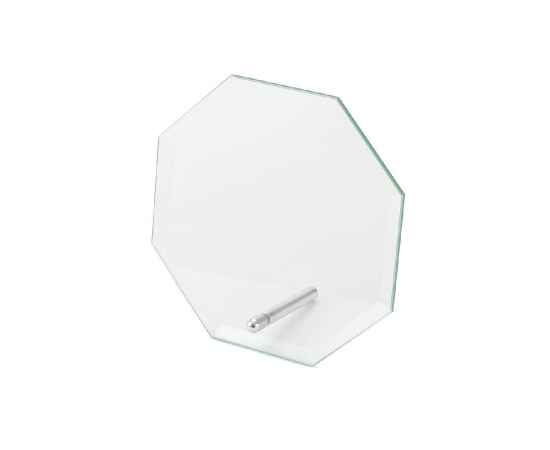 Стела наградная NELUM, 14 x 14 x 6.3 см, стекло, Цвет: прозрачный, изображение 3