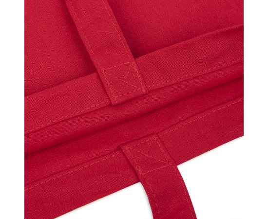 Сумка для покупок MALL, ярко-красный, 100% хлопок, 220 гр/м2, 38x42 см, Цвет: красный, изображение 2