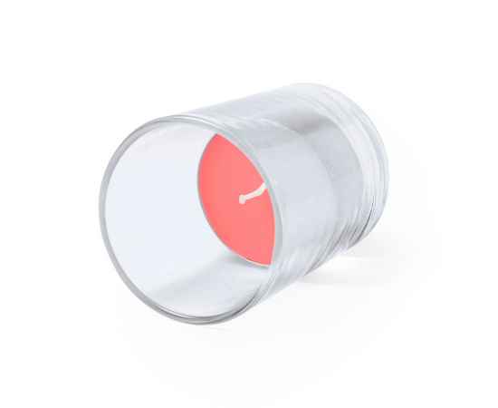 Свеча PERSY ароматизированная (клубника), 6,3х5см,воск, стекло, Цвет: красный, изображение 2