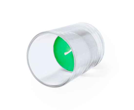Свеча PERSY ароматизированная (яблоко), 6,3х5см,воск, стекло, Цвет: зеленый, изображение 2
