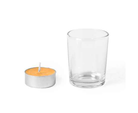 Свеча PERSY ароматизированная (апельсин), 6,3х5см,воск, стекло, Цвет: оранжевый, изображение 3
