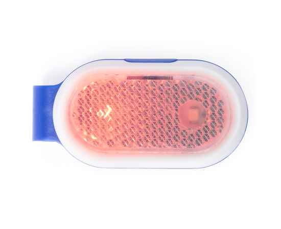Светоотражатель с фонариком на клипсе HESPAR, синий, пластик, Цвет: синий, изображение 2