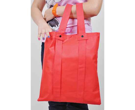 Сумка-рюкзак 'Slider', белый, 36,7*40,8 см, материал нетканый 80г/м2, Цвет: белый, изображение 4