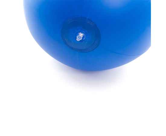 SUNNY Мяч пляжный надувной, бело-синий, 28 см, ПВХ, Цвет: белый, синий, изображение 3