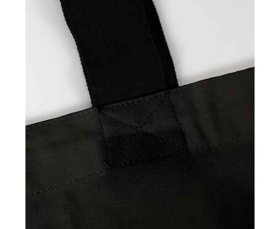 Сумка START, черный,  100% х/б, 220 г/м2, Цвет: черный, Размер: 36,5х35 длина ручек 70см, дно 5 см, изображение 4