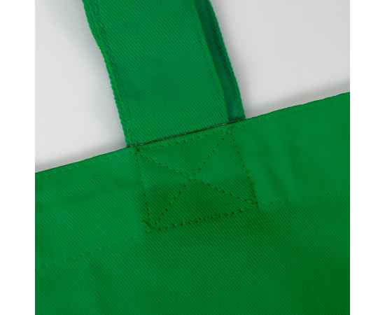 Сумка START, зеленый,  100% х/б, 220 г/м2, Цвет: зеленый, Размер: 36,5х35 длина ручек 70см, дно 5 см, изображение 4