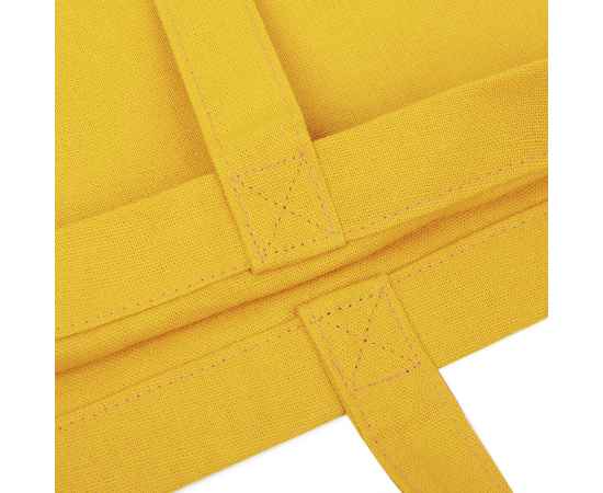 Сумка для покупок MALL, жёлтый, 100% хлопок, 220 гр/м2, 38x42 см, Цвет: желтый, изображение 2