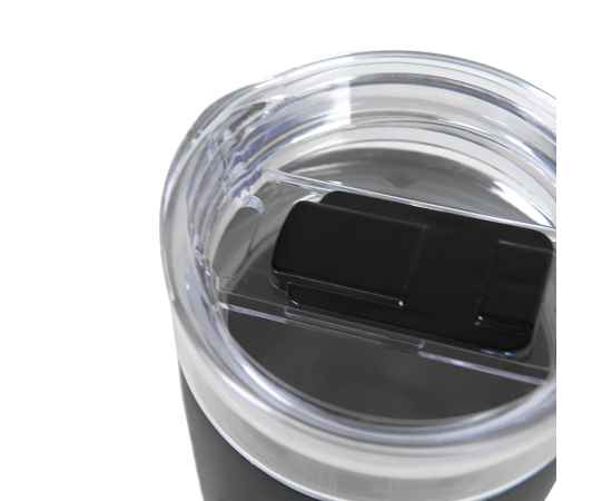 Термокружка вакуумная 'Cristal', черный, 350 мл, металл, стекло, Цвет: Чёрный, изображение 3