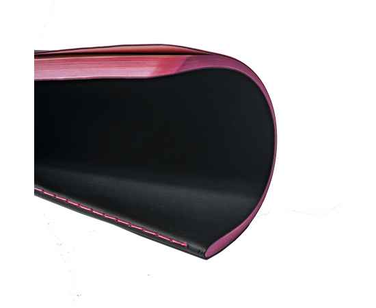 Тетрадь SLIMMY, 140 х 210 мм,  черный с розовым, бежевый блок, в клетку, Цвет: черный, красный, изображение 4
