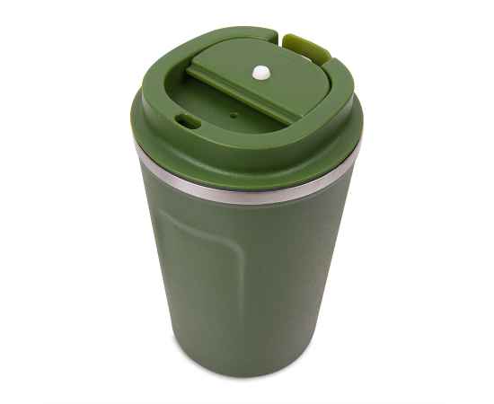 Термокружка OFFROAD, 400мл. темно-зеленый, нержавеющая сталь, пластик, Цвет: Тёмно-зелёный, изображение 3