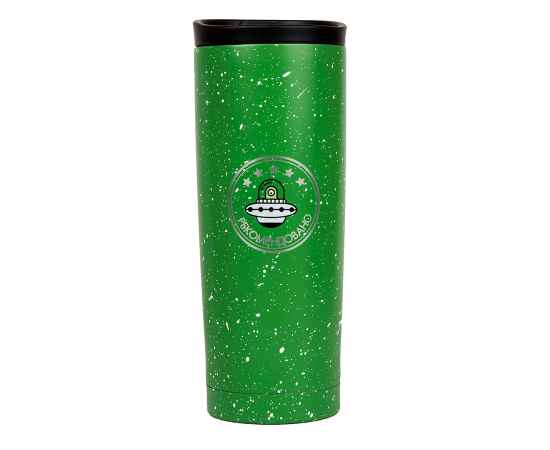 Термокружка вакуумная SPACE,  450 мл, зеленый, металл/пластик, Цвет: зеленый, изображение 7