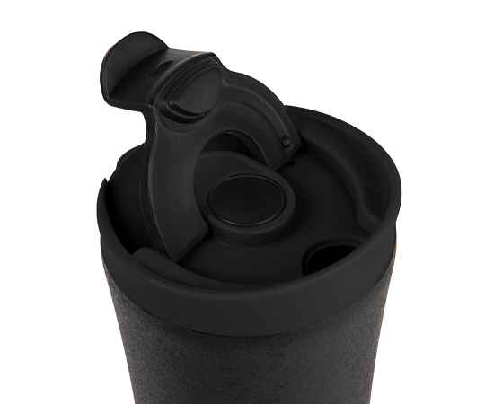 Термокружка вакуумная с ситечком 'Brew',  380 мл,  черный металлик, металл/пластик, Цвет: Чёрный, изображение 2