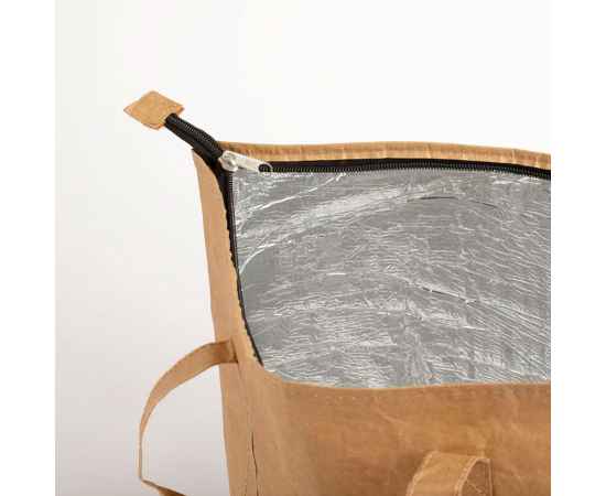 Термо-сумка 'Saban', светло-коричневый, 43x33x14 см, 100% бумага, Цвет: светло-коричневый, изображение 3