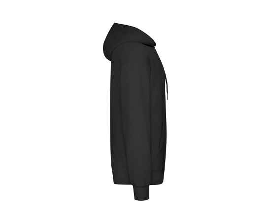 Толстовка мужская с начесом 'Сlassic Hooded Sweat', черный_S, 80% х/б, 20% п/э, 280 г/м2, Цвет: Чёрный, изображение 3
