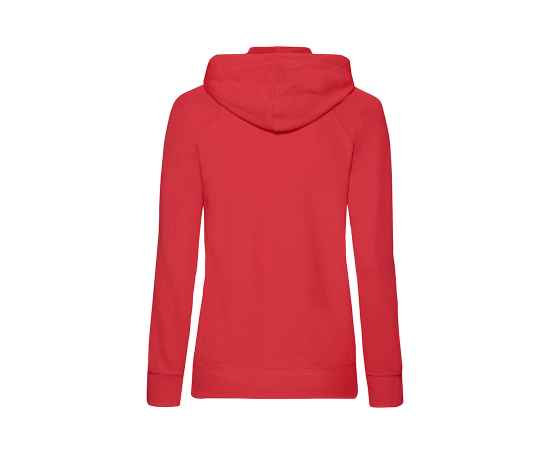 Толстовка без начеса 'Ladies Lightweight Hooded Sweat', красный, S, 80% х/б 20% полиэстер, 240 г/м2, Цвет: красный, Размер: S, изображение 2