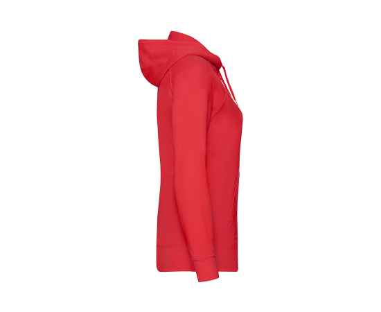 Толстовка без начеса 'Ladies Lightweight Hooded Sweat', красный, S, 80% х/б 20% полиэстер, 240 г/м2, Цвет: красный, Размер: S, изображение 3