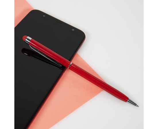 TOUCHWRITER, ручка шариковая со стилусом для сенсорных экранов, серый/хром, металл, Цвет: серый, изображение 2