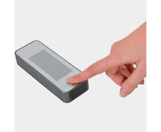 Универсальный аккумулятор c bluetooth-стереосистемой 'Music box' (4400мАh), 14,4х5,2х2,4см,м, шт, Цвет: серый, изображение 6