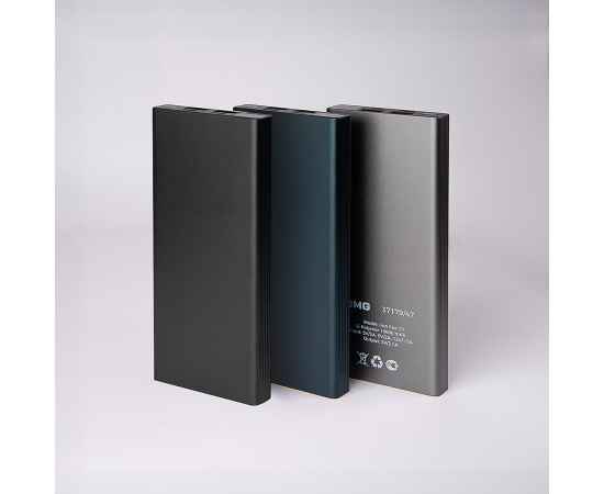 Универсальный аккумулятор OMG Iron line 10 (10000 мАч), металл, серебристый, 14,7х6.6х1,5 см, Цвет: серебристый, изображение 4
