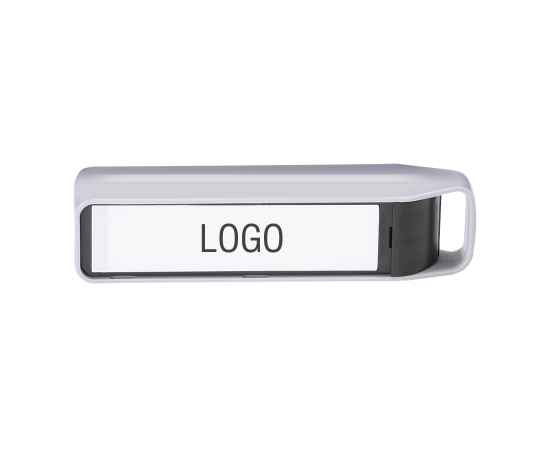 Универсальный аккумулятор с подсветкой логотипа 'LOGO' (2200mAh), 11,5х,2,8х2,8 см,пластик, шт, Цвет: серебристый, изображение 4