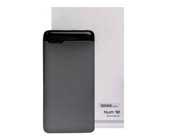 Универсальный аккумулятор OMG Num 10 (10000 мАч), серый, 13,9х6.9х1,4 см, Цвет: серый, изображение 5
