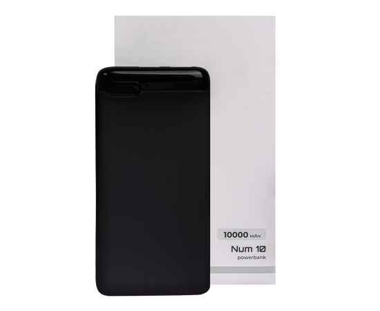 Универсальный аккумулятор OMG Num 10 (10000 мАч), черный, 13,9х6.9х1,4 см, Цвет: черный, изображение 4