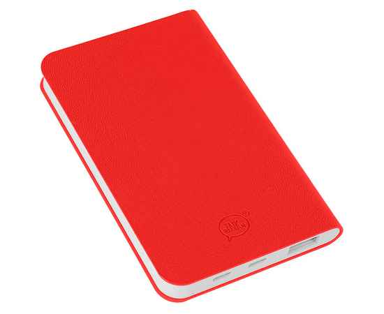 Универсальный аккумулятор 'Softi' (5000mAh),красный, 7,5х12,1х1,1см, искусственная кожа,пл, Цвет: красный, изображение 2